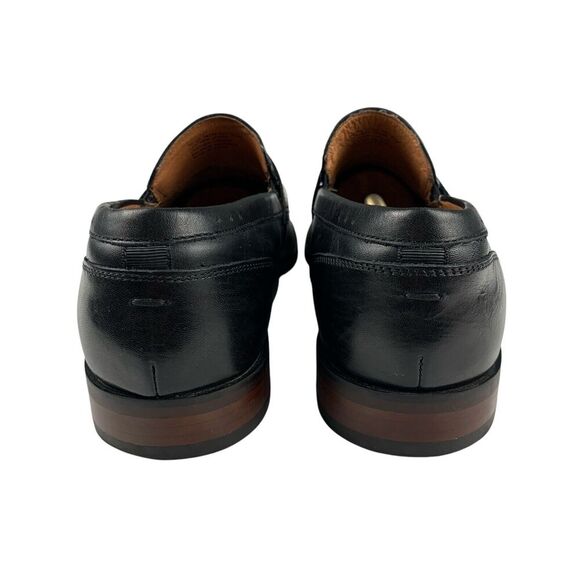 Florsheim Men's Sorrento Moc Toe Penny Loafers 8.5M Black Leather Slip On Shoes - Picture 6 of 13